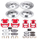 PowerStop Z26 Street Performance Ceramic Brake Pad, Drilled Slotted Rotor, and C