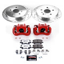 PowerStop Z36 Truck and SUV Ceramic Brake Pad, Drilled & Slotted Rotor, and Cali