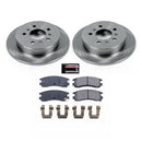 PowerStop OE Stock Replacement Low-Dust Ceramic Brake Pad and Rotor Kit