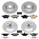 PowerStop Genuine Geomet Coated Rotor and Carbon-Fiber Ceramic Brake Pad Kit