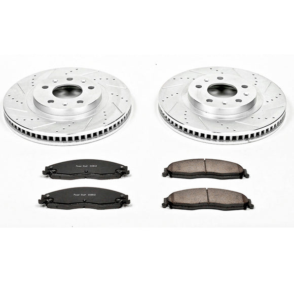 PowerStop Z23 Daily Driver Carbon-Fiber Ceramic Brake Pad and Drilled & Slotted