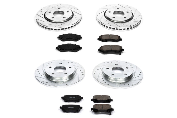 PowerStop Z23 Daily Driver Carbon-Fiber Ceramic Brake Pad and Drilled & Slotted