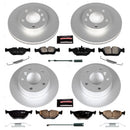 PowerStop Genuine Geomet Coated Rotor and Carbon-Fiber Ceramic Brake Pad Kit
