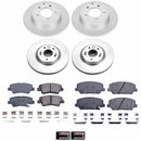 PowerStop Genuine Geomet Coated Rotor and Low-Dust Ceramic Brake Pad Kit