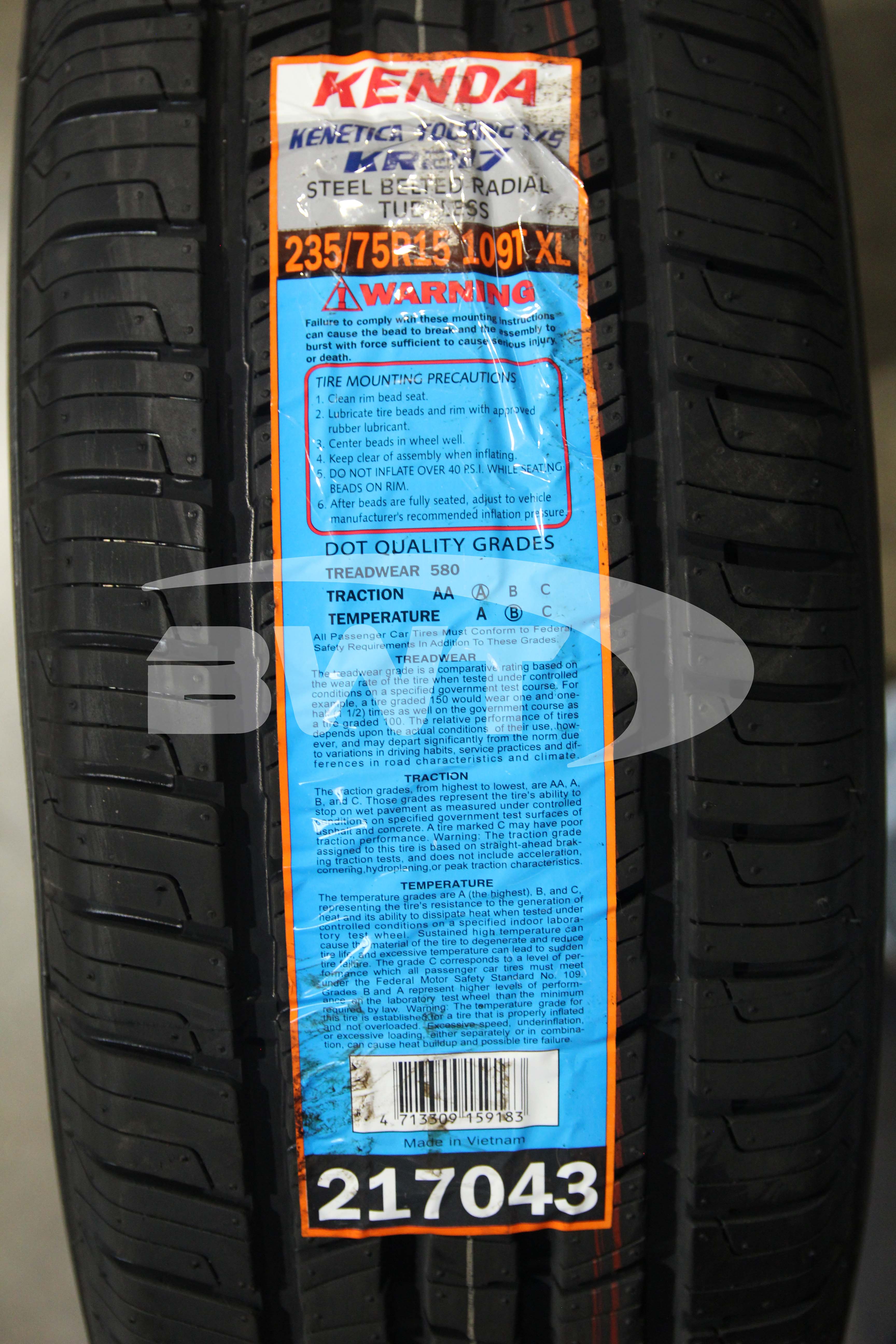 Kenda Kenetica Touring AS KR217 Tire(s) 235/75R15 109T XL 235/75-15 2357515