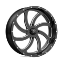 22X7 MSA Offroad Wheels Switch Gloss Black Milled Wheel/Rim 4x137 ET0