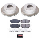 PowerStop Semi-Coated Rotor and Low-Dust Ceramic Brake Pad Kit