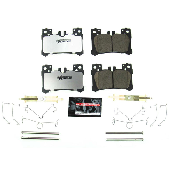 PowerStop Z26 Street Performance Carbon-Fiber Ceramic Brake Pads With Hardware