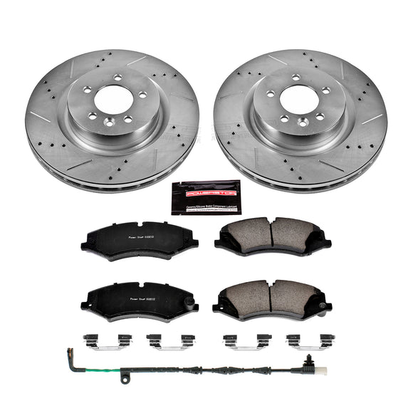 PowerStop Z23 Daily Driver Carbon-Fiber Ceramic Brake Pad and Drilled & Slotted