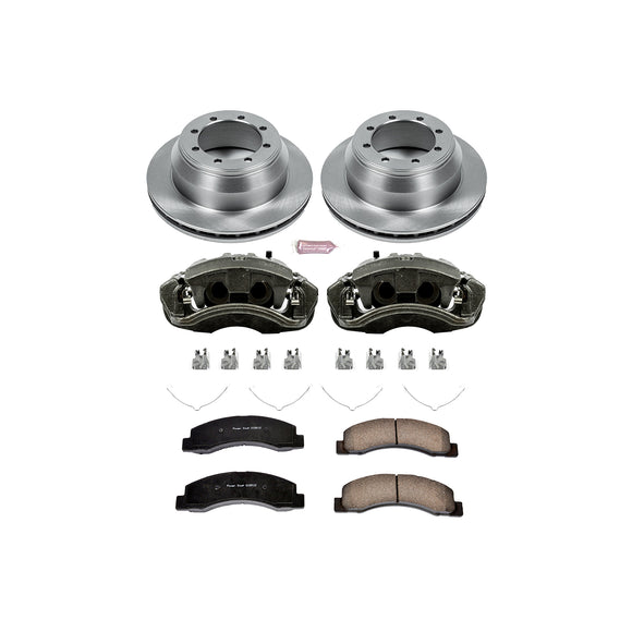 PowerStop OE Stock Replacement Low-Dust Ceramic Brake Pad, Rotor and Caliper Kit