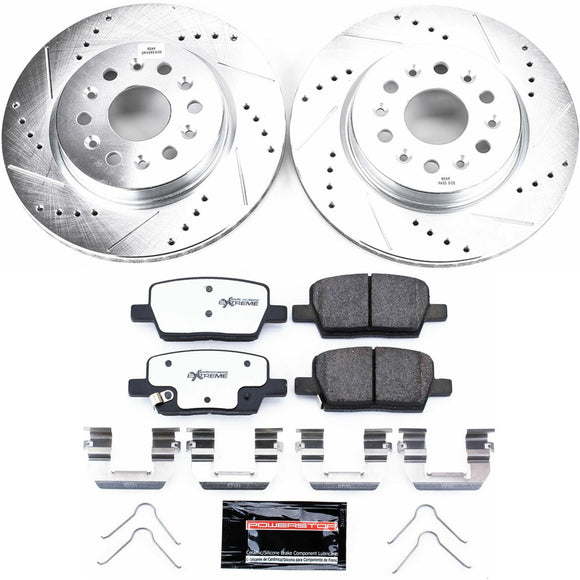 PowerStop Z26 Street Performance Ceramic Brake Pad and Drilled & Slotted Rotor K