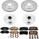 PowerStop Genuine Geomet Coated Rotor and Low-Dust Ceramic Brake Pad Kit
