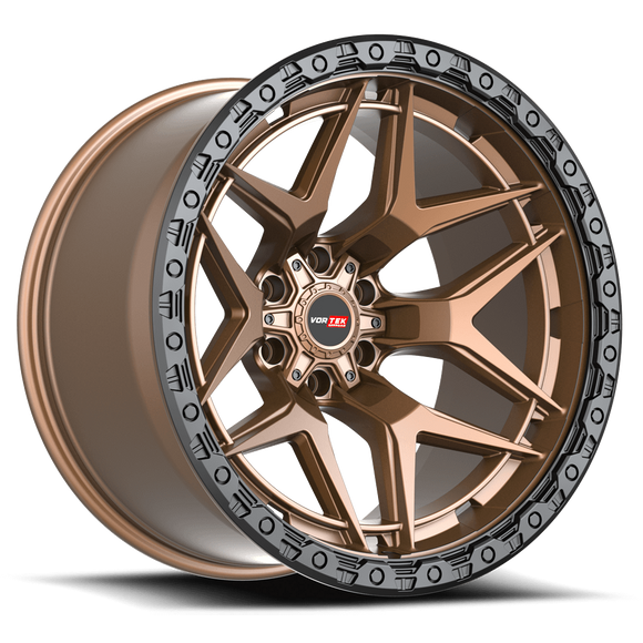 20x9 Vortek VRT-603 Atheno Matte Bronze Black Ring 6x135 ET18 CB106.1 Wheel