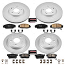 PowerStop Genuine Geomet Coated Rotor and Low-Dust Ceramic Brake Pad Kit