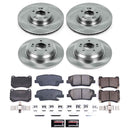 PowerStop OE Stock Replacement Low-Dust Ceramic Brake Pad and Rotor Kit