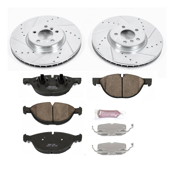 PowerStop Z23 Daily Driver Carbon-Fiber Ceramic Brake Pad and Drilled & Slotted