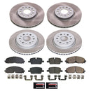PowerStop Semi-Coated Rotor and Low-Dust Ceramic Brake Pad Kit