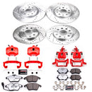 PowerStop Z26 Street Performance Ceramic Brake Pad, Drilled Slotted Rotor, and C