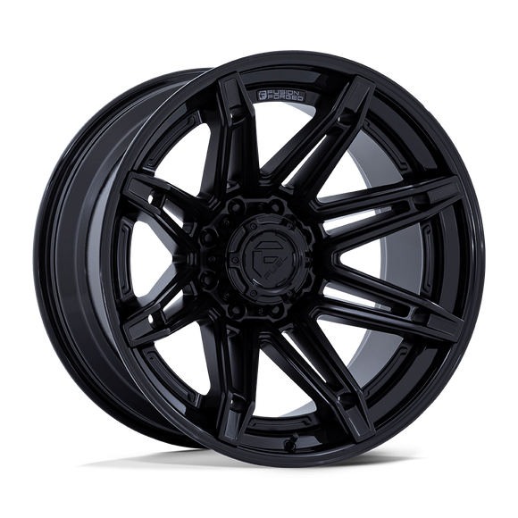 20x10 Fuel Off-Road FC401 Brawl Matte Black Gloss Black Lip 8x170 ET-18 Wheel