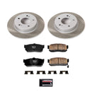 PowerStop Semi-Coated Rotor and Low-Dust Ceramic Brake Pad Kit