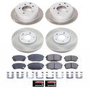 PowerStop Semi-Coated Rotor and Low-Dust Ceramic Brake Pad Kit