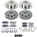 PowerStop OE Stock Replacement Low-Dust Ceramic Brake Pad and Rotor Kit