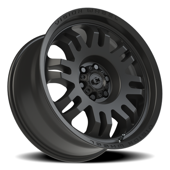 18x8.5 Vision 409 Inferno Satin Black 6x114.3 6x4.5 ET0 Wheel Rim