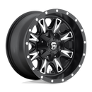 17X6.5 Fuel D513 THROTTLE Matte Black Milled 8X165.1 ET-140 wheel/rim