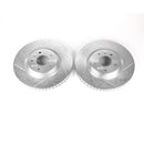PowerStop Evolution Drilled Slotted Rotors Pair Front For Chevrolet Corvette