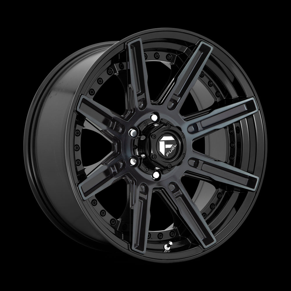 20X9 Fuel D708 ROGUE Gloss Machined Double Dark Tint 5X127 ET1 wheel/rim