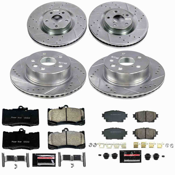 Z23 Daily Driver Carbon-Fiber Ceramic Brake Pad and Drilled & Slotted Rotor Kit