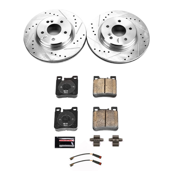 PowerStop Z23 Daily Driver Carbon-Fiber Ceramic Brake Pad and Drilled & Slotted