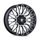 14X7 Msa Offroad Wheels M50 Clubber Black 4X137 4X156 ET10 Wheel Rim