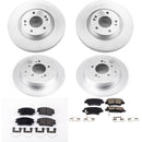 PowerStop Genuine Geomet Coated Rotor and Low-Dust Ceramic Brake Pad Kit