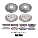 PowerStop Semi-Coated Rotor and Low-Dust Ceramic Brake Pad Kit