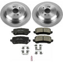 PowerStop OE Stock Replacement Low-Dust Ceramic Brake Pad and Rotor Kit
