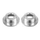 PowerStop Evolution Drilled Slotted Rotors Pair Rear For Ford F-350 Super Duty