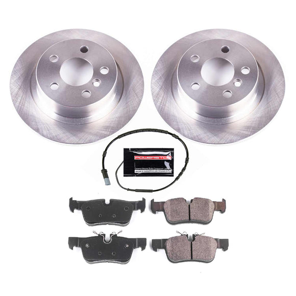 PowerStop OE Stock Replacement Low-Dust Ceramic Brake Pad and Rotor Kit