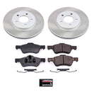 PowerStop Semi-Coated Rotor and Low-Dust Ceramic Brake Pad Kit