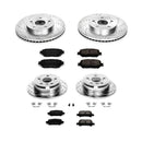 PowerStop Z23 Daily Driver Carbon-Fiber Ceramic Brake Pad and Drilled & Slotted