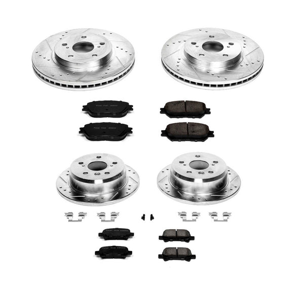 PowerStop Z23 Daily Driver Carbon-Fiber Ceramic Brake Pad and Drilled & Slotted