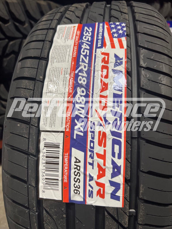 235/45ZR18 American Roadstar Sport A/S 98W BSW SL 235 45 18 2354518