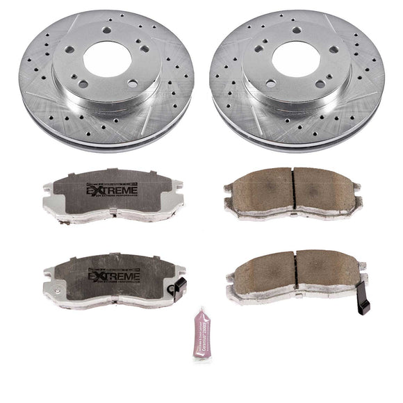 PowerStop Z26 Street Performance Ceramic Brake Pad and Drilled & Slotted Rotor K