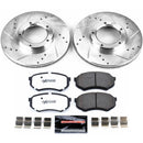 PowerStop Z36 Carbon-Fiber Ceramic Brake Pad with Drilled and Slotted Rotor Kit