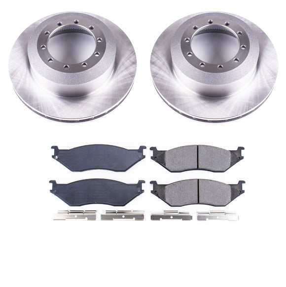 PowerStop OE Stock Replacement Low-Dust Ceramic Brake Pad and Rotor Kit