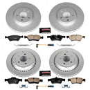 PowerStop Genuine Geomet Coated Rotor and Carbon-Fiber Ceramic Brake Pad Kit