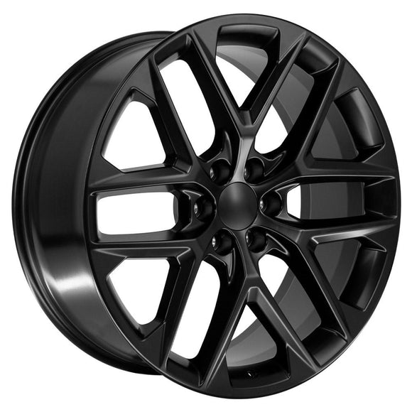 24" Replica CV62 fits Chevrolet Silverado 24 in. x 10 in. Gloss Black