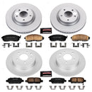 PowerStop Genuine Geomet Coated Rotor and Low-Dust Ceramic Brake Pad Kit