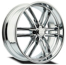 24x9 Resto Maverick Milled Window Chrome Plated 6x139.7 ET25 CB106.10 Wheel Rim
