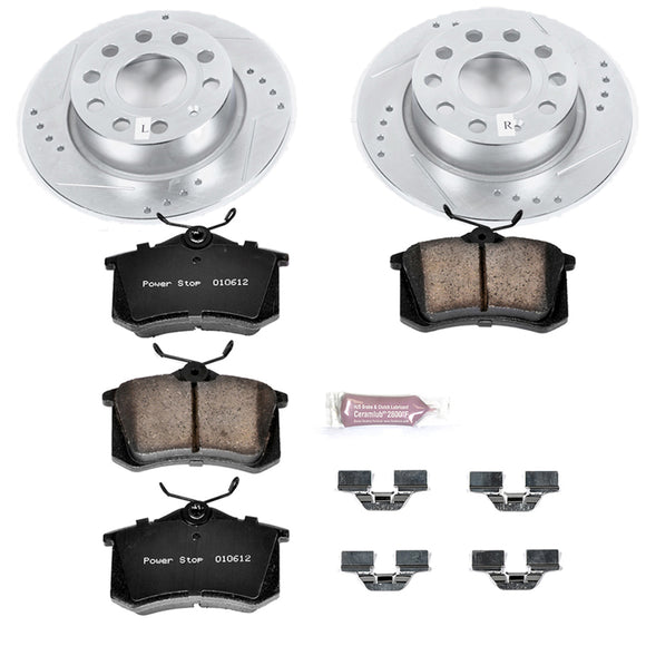 PowerStop Z23 Daily Driver Carbon-Fiber Ceramic Brake Pad and Drilled & Slotted